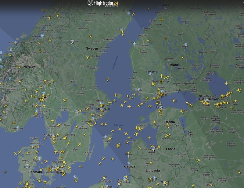 Flightradar24 följer miljontals flighter varje dag. Foto: Skärmavbild Flightradar24.com Flightradar24 följer miljontals flighter varje dag. Foto: Skärmavbild Flightradar24.com